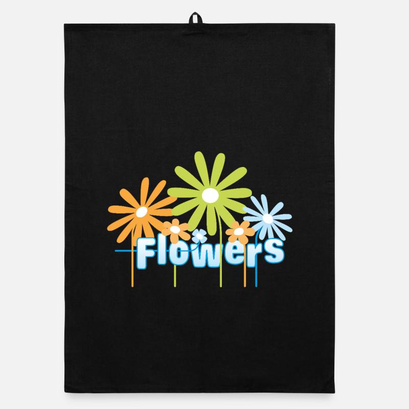 Flowers par Helfspawn Torchon bio