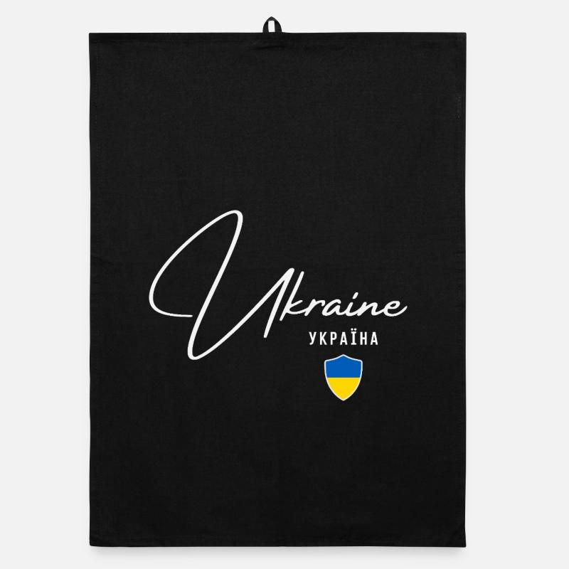 Ukraine, minimalist elegant design Organic dish towel