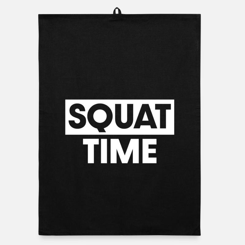 Squat Time Organic dish towel