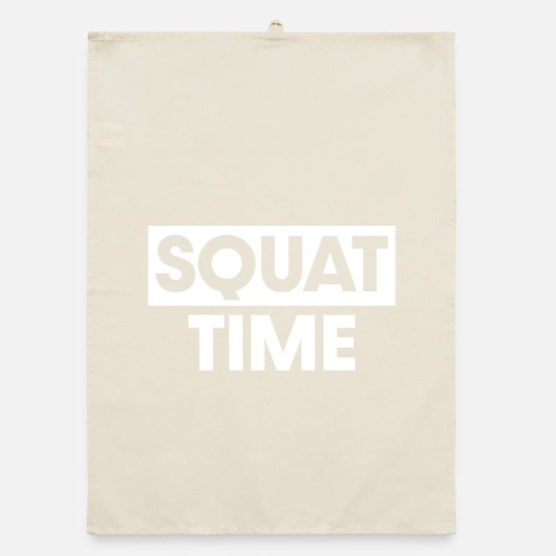 Squat Time Organic dish towel