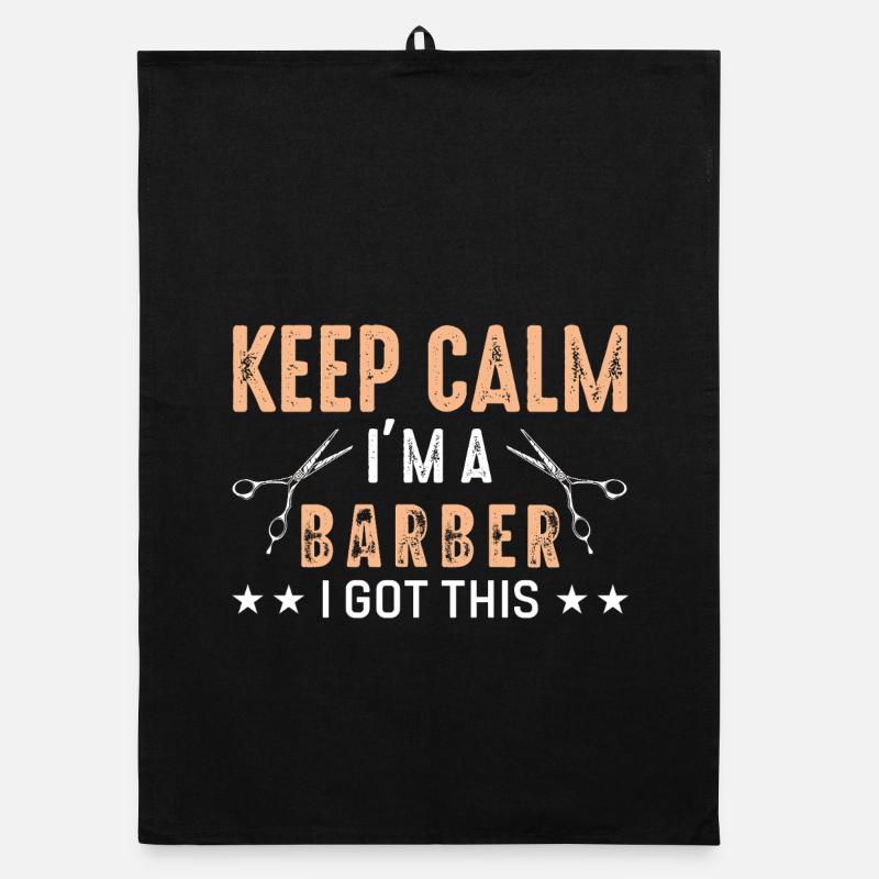 Barbier, reste calme Torchon bio