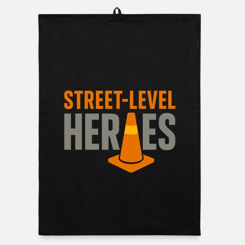 Road Construction Team Asphalt Concrete Team Organic dish towel