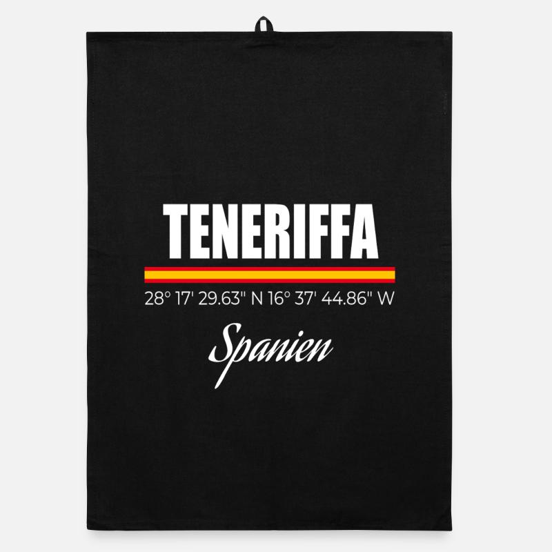 Teneriffa - Organic Geschirrtuch - Schwarz