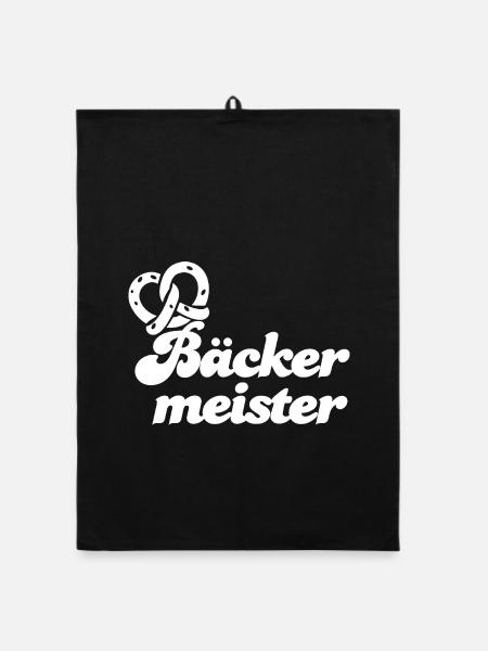 Bäckermeister - Organic Geschirrtuch - Schwarz - Vorne