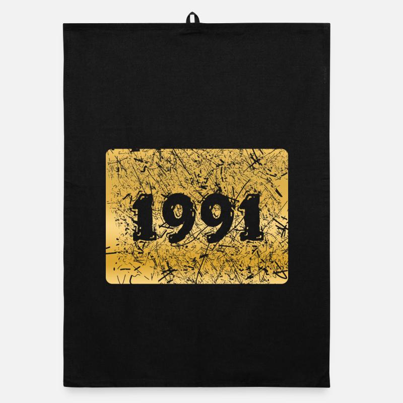 Zahl 1991 Organic Geschirrtuch