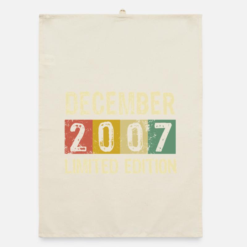 Édition limitée cadeau d’anniversaire de décembre 2007 Torchon bio