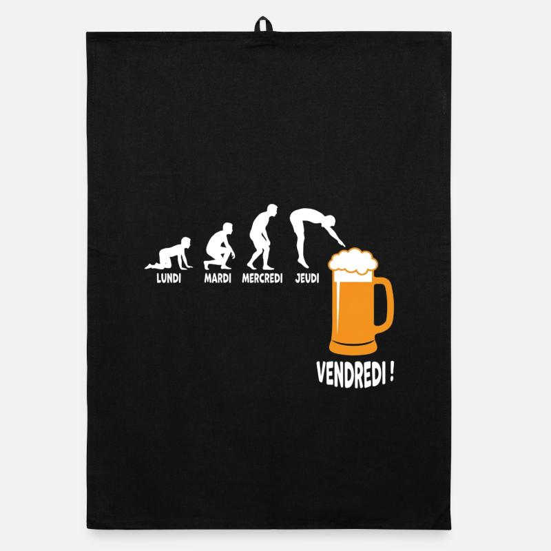 Arbeitswoche um Freitag, Bier Organic Geschirrtuch
