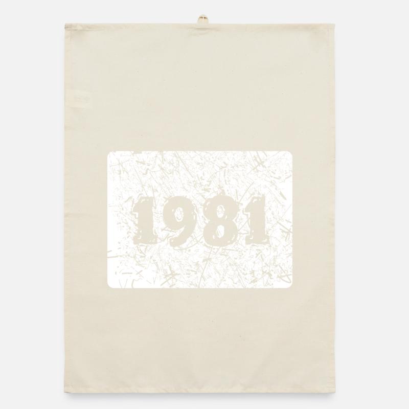 year 1981 Organic dish towel