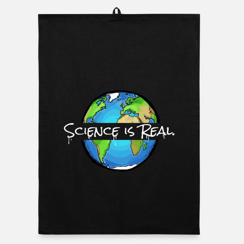 Science is Real | Weltkugel Organic Geschirrtuch