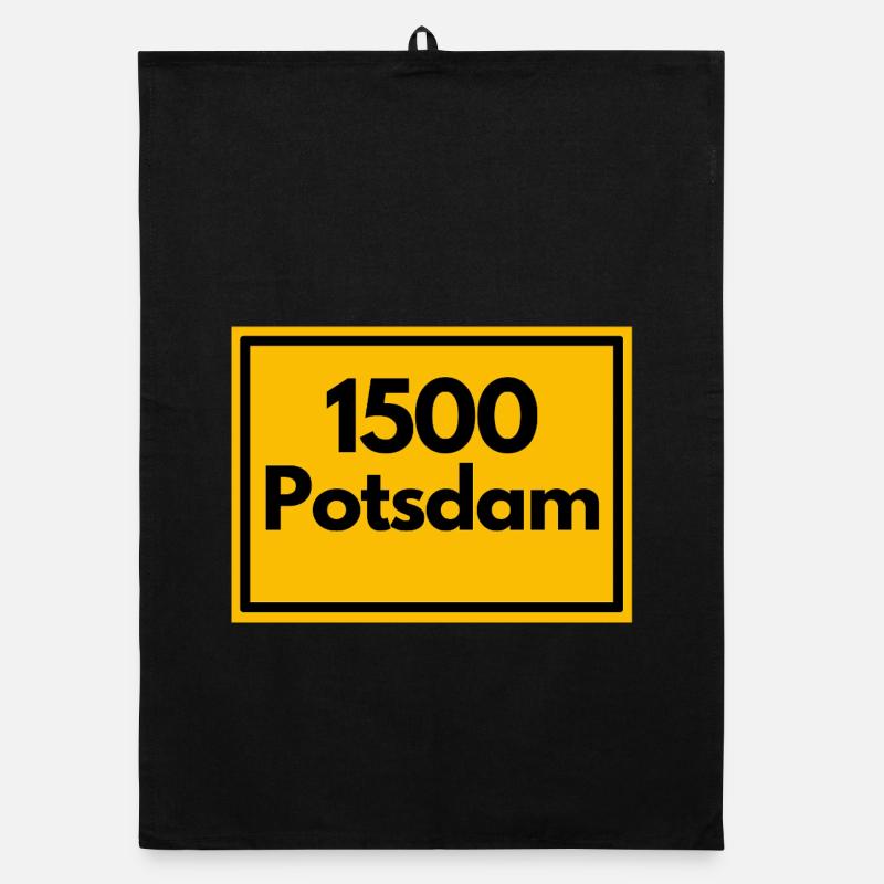 RETRO ZIP 1500 POTSDAM, GDR OSTALGIE GIFT Organic dish towel