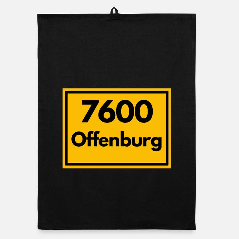 ANCIEN CODE POSTAL RETRO 7600 OFFENBURG Torchon bio