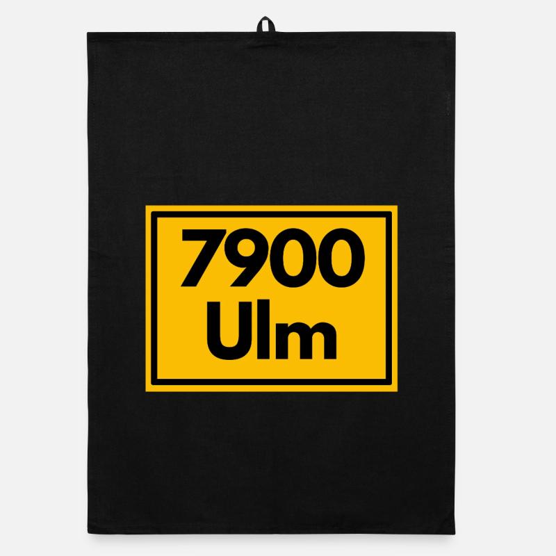 ANCIEN CODE POSTAL RETRO 7900 ULM MÜNSTERSTADT Torchon bio