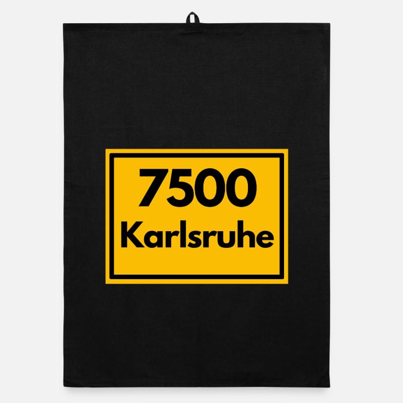 OLD POSTCODE ZIP CODE 7500 KARLSRUHE FÄCHERSTADT Organic dish towel