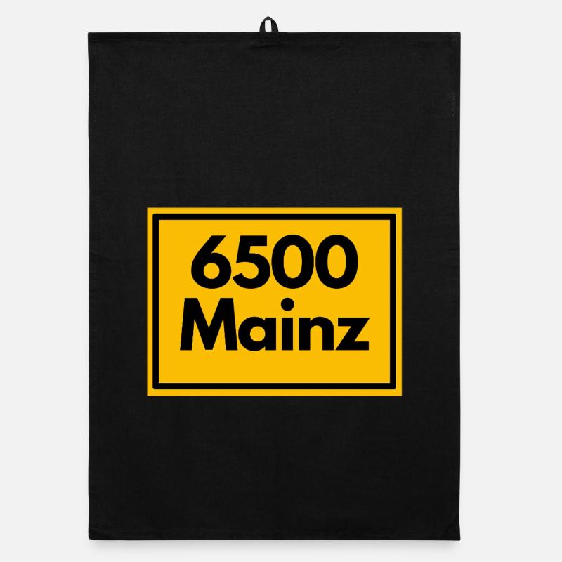 ANCIEN CODE POSTAL RETRO 6500 MAINZ MEEENZ Torchon bio