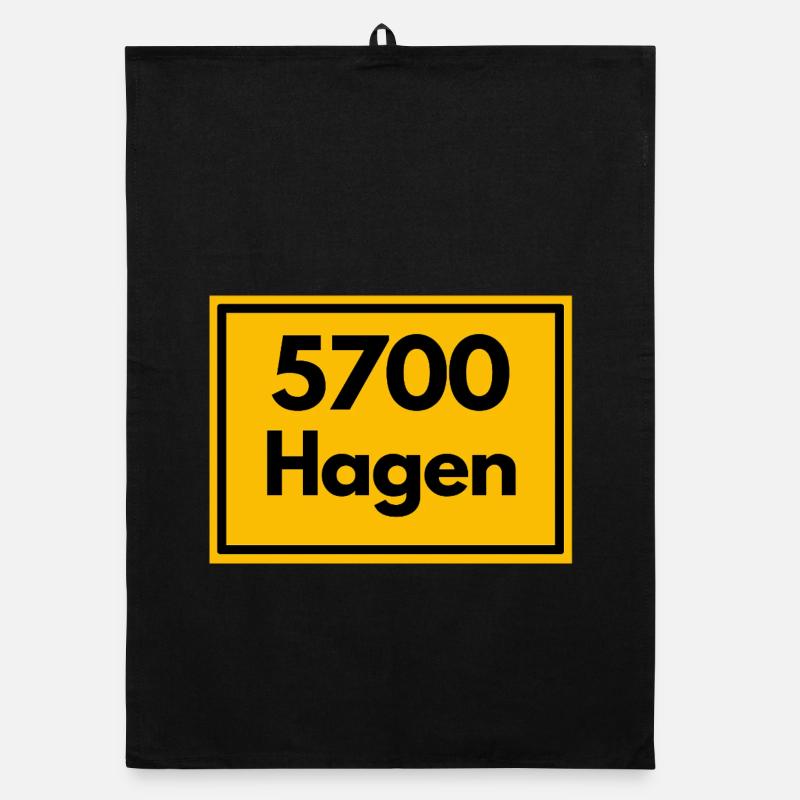 ANCIEN CODE POSTAL RETRO 5700 HAGEN STOLZ Torchon bio