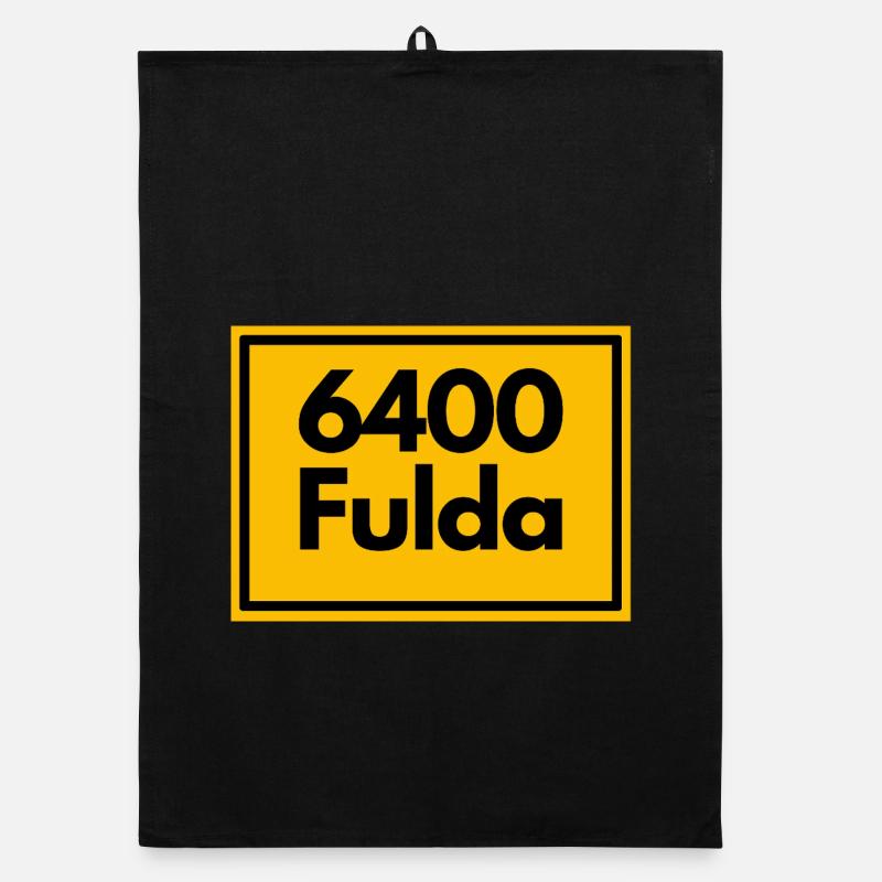 OLD POSTCODE POSTCODE RETRO 6400 FULDA - HESSEN Organic dish towel