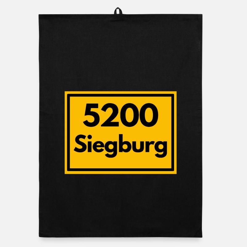 ANCIEN CODE POSTAL RETRO SIEGBURG - RHEIN SIEG Torchon bio