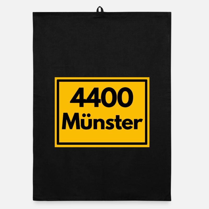 ANCIEN CODE POSTAL RETRO 4400 MÜNSTER BIKESTADT Torchon bio