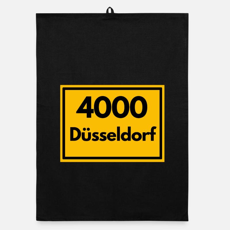 ANCIEN CODE POSTAL RETRO 4000 DÜSSELDORF - ANCIEN Torchon bio