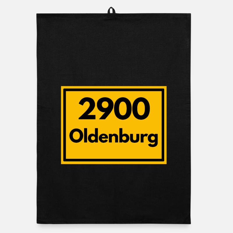 OLD POSTCODE POSTCODE RETRO 2900 OLDENBURG - HANSE Organic dish towel