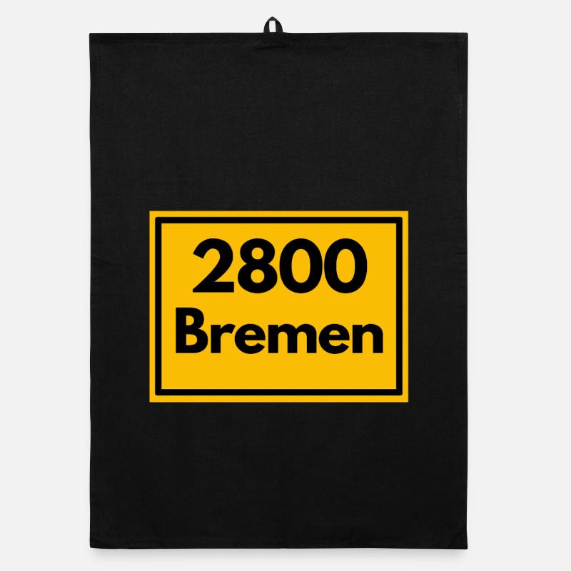 OLD POSTCODE ZIP CODE RETRO2800 BREMEN STADTMUSIK Organic dish towel