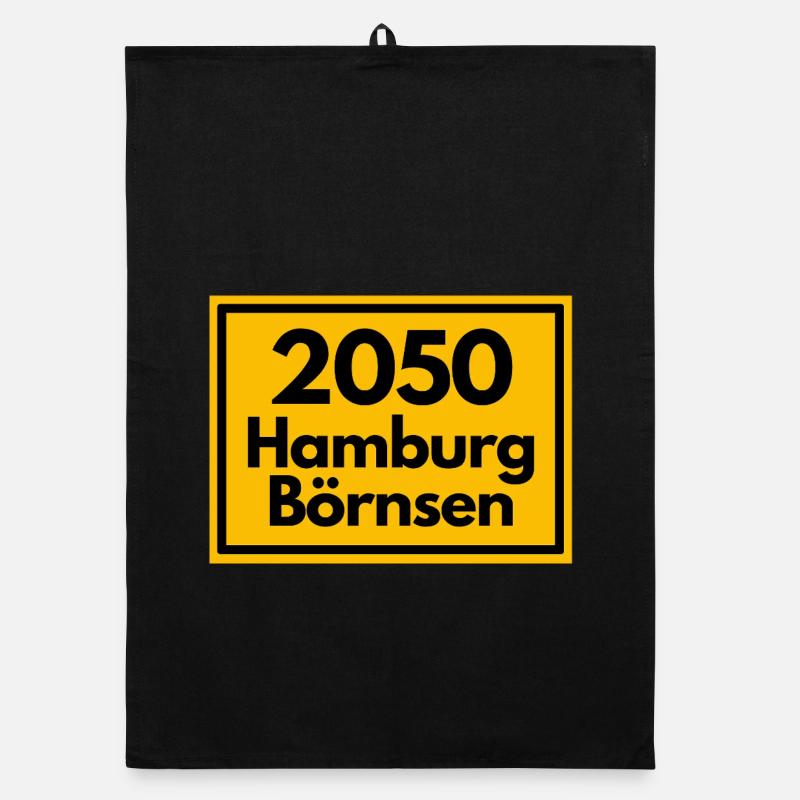 OLD POSTCODE POSTCODE RETRO 2053 HAMBURG BÖRNSEN Organic dish towel