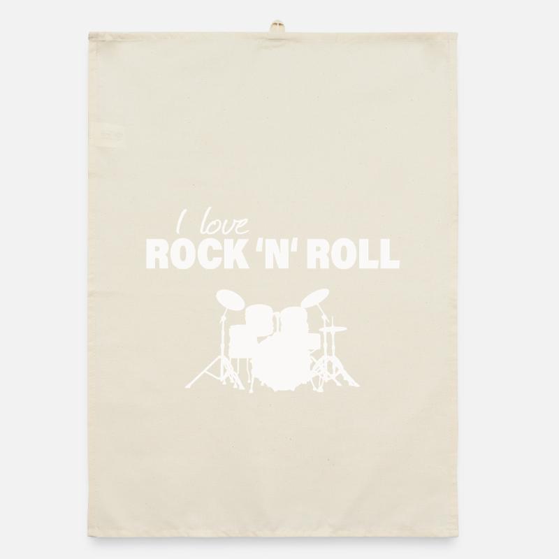 Rock & Roll Organic dish towel