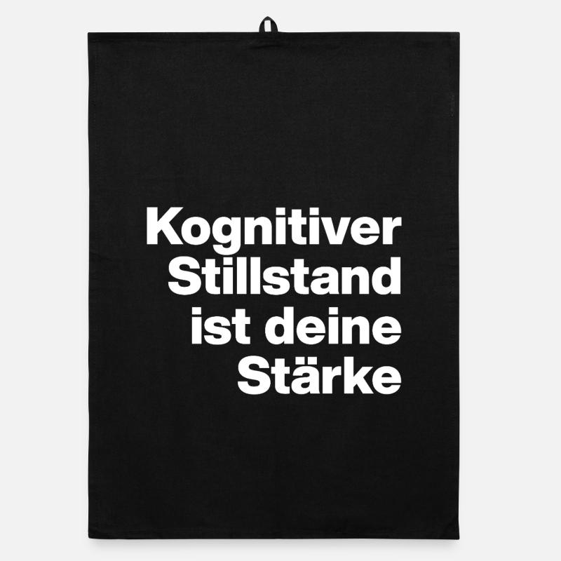 COGNITIVE STANDSTILL IS YOUR STRENGTH. SARKASMU Organic dish towel