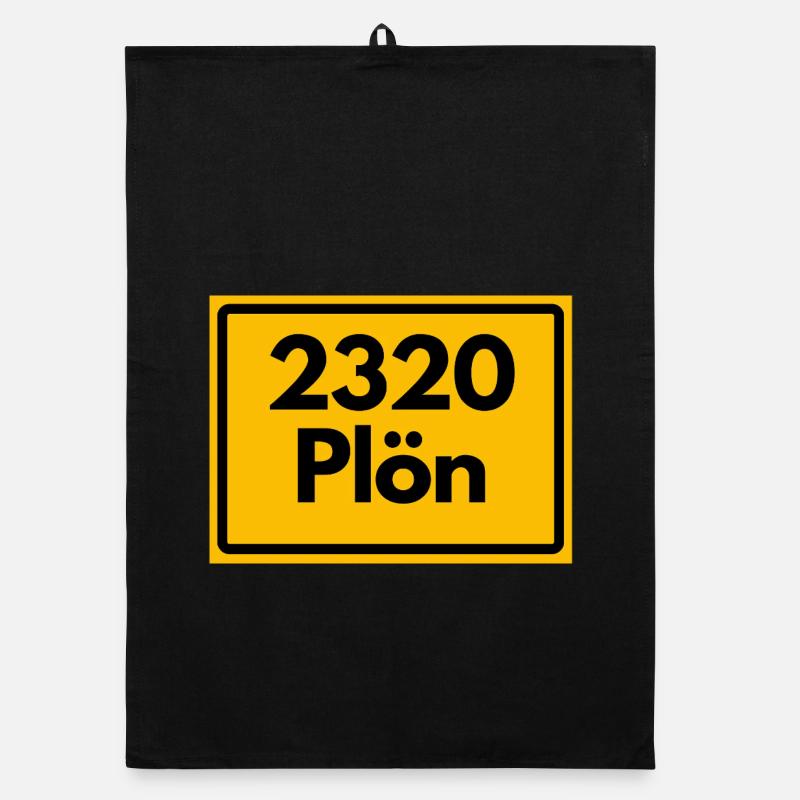 OLD POSTCODE POSTCODE RETRO 2320 PLÖN SEENPARADIES Organic dish towel