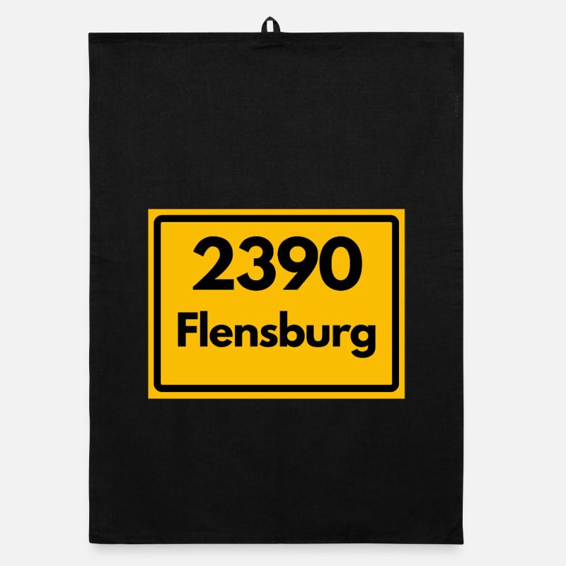 ANCIEN CODE POSTAL RETRO 2390 FLENSBURG – FJORD Torchon bio