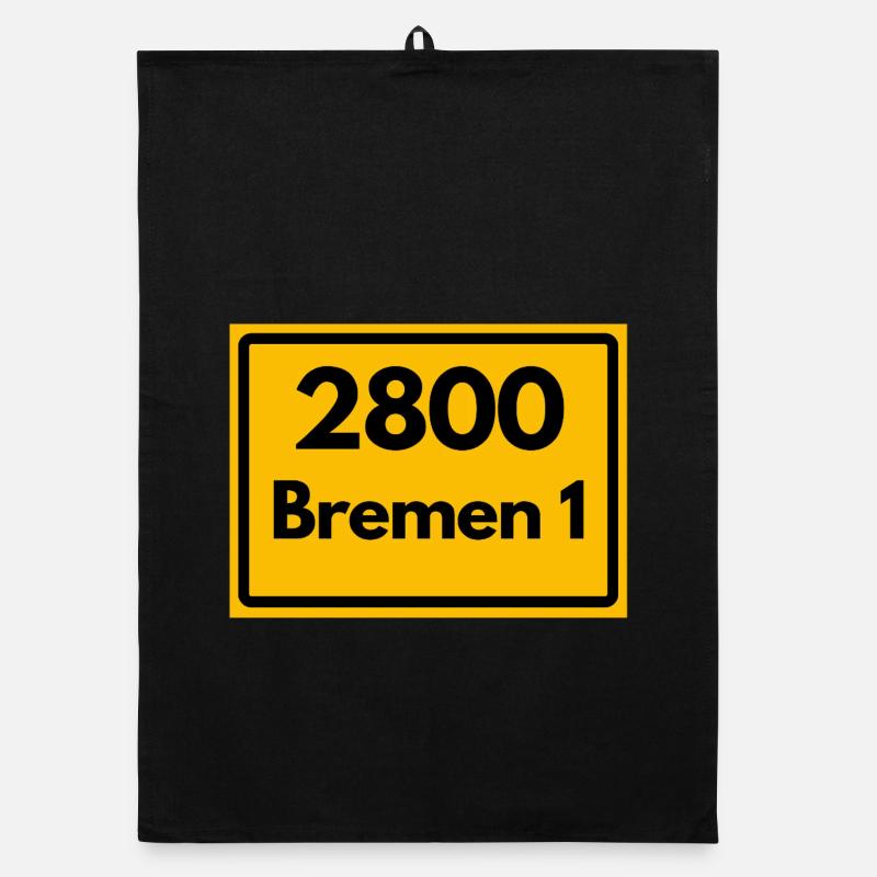 OLD POSTCODE POSTCODE RETRO 2800 BREMEN 1 – HANSE Organic dish towel