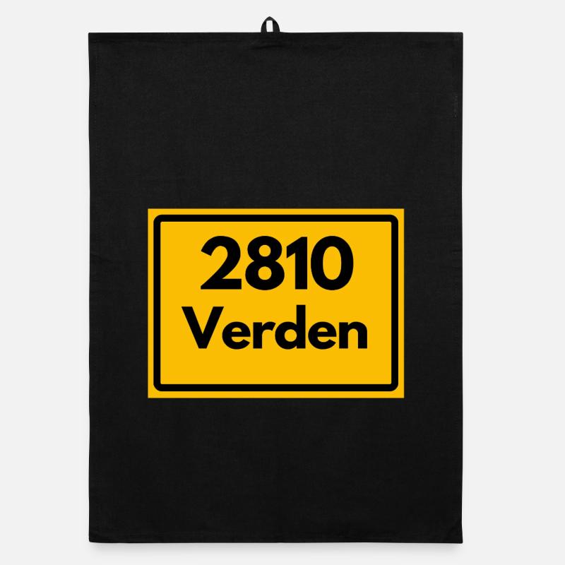 ANCIEN CODE POSTAL RÉTRO 2810 VERDEN PFERDEDOM Torchon bio