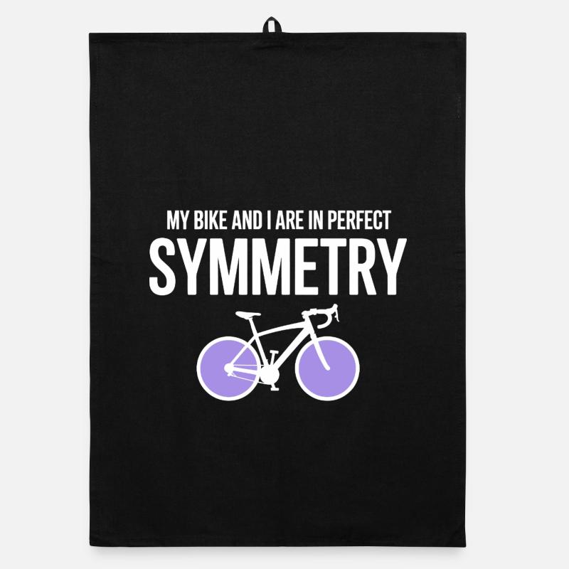 Professionnel de la symétrie parfaite du cyclisme artistique Torchon bio