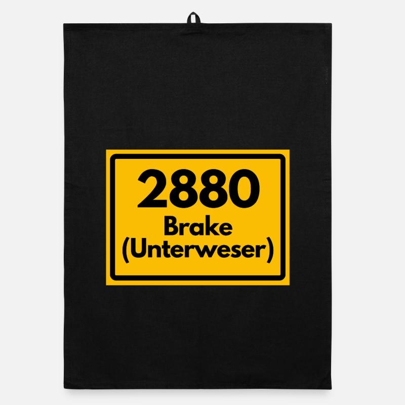 OLD POSTCODE ZIP CODE RETRO 2880 BRAKE UNTERWESER! Organic dish towel