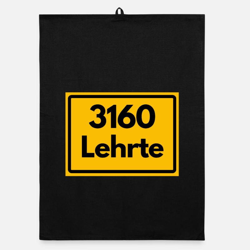 ALTE POSTLEITZAHL PLZ RETRO 3160 LEHRTE WASSERTURM Organic Geschirrtuch