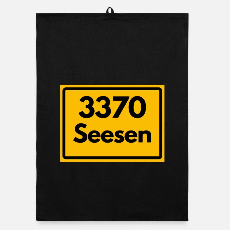 ANCIEN CODE POSTAL RETRO 3370 SEESEN HARZ Torchon bio