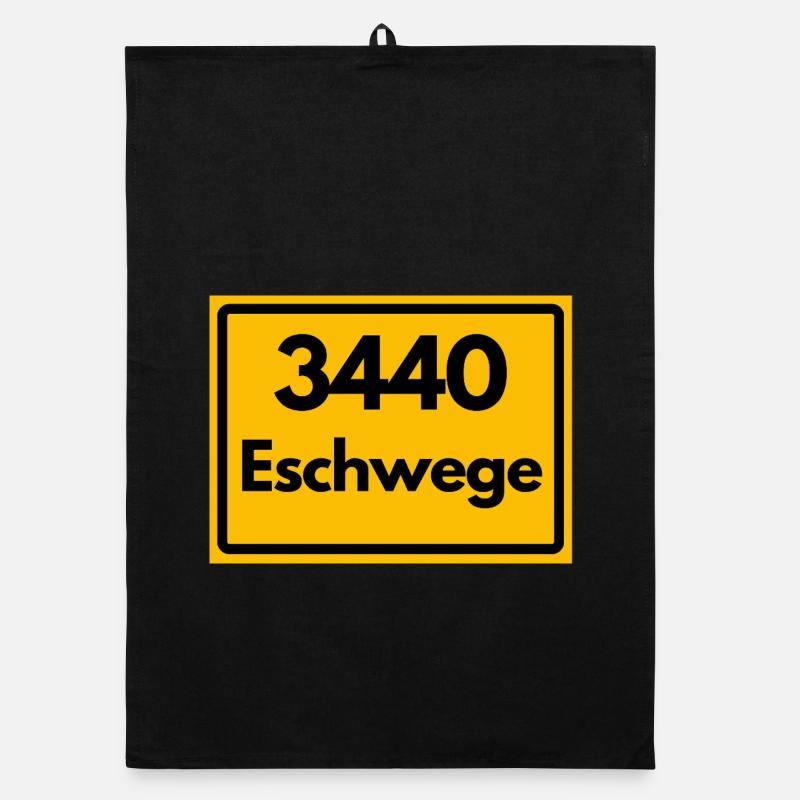 ANCIEN CODE POSTAL RÉTRO 3440 ESCHWEGE Torchon bio