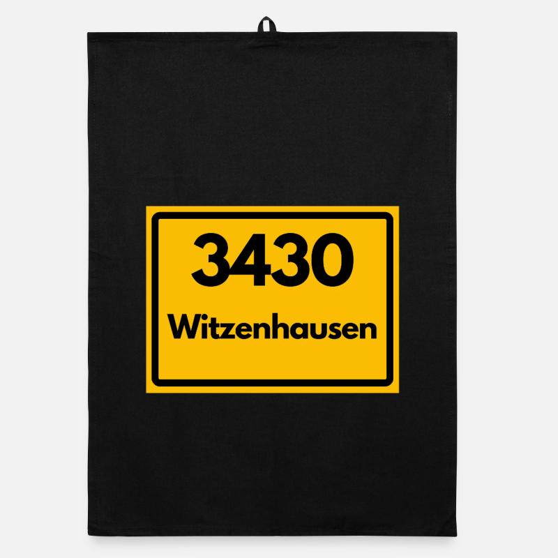 ANCIEN CODE POSTAL RÉTRO 3430 WITZENHAUSEN Torchon bio