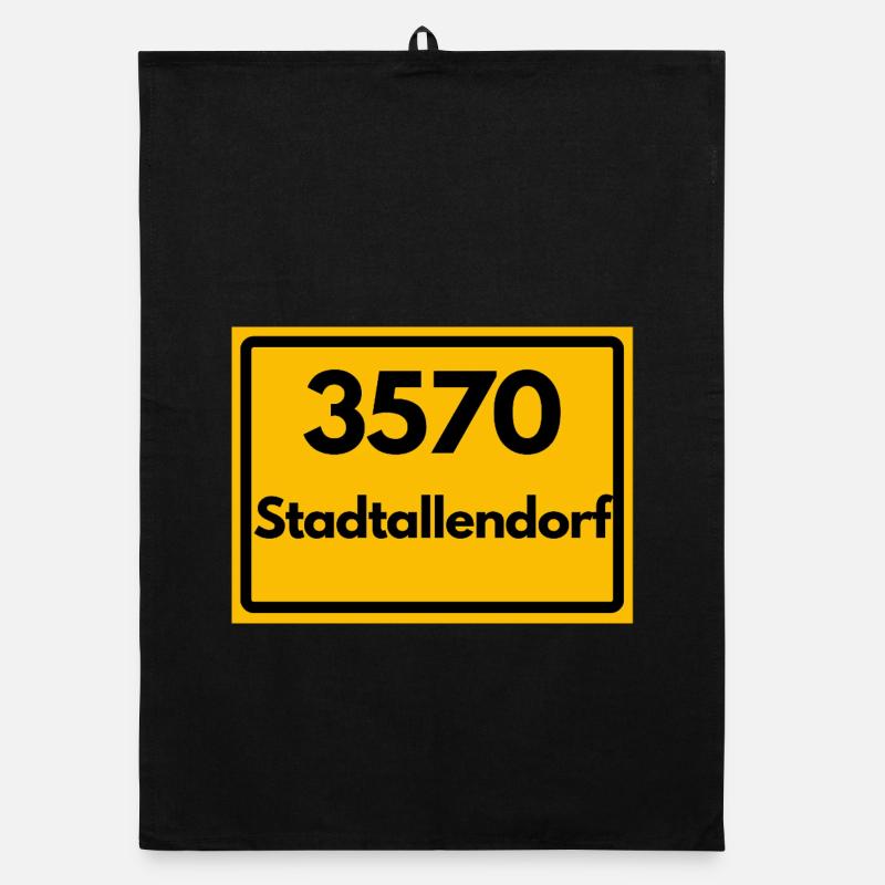 ANCIEN CODE POSTAL RÉTRO 3570 STADTALLENDORF Torchon bio