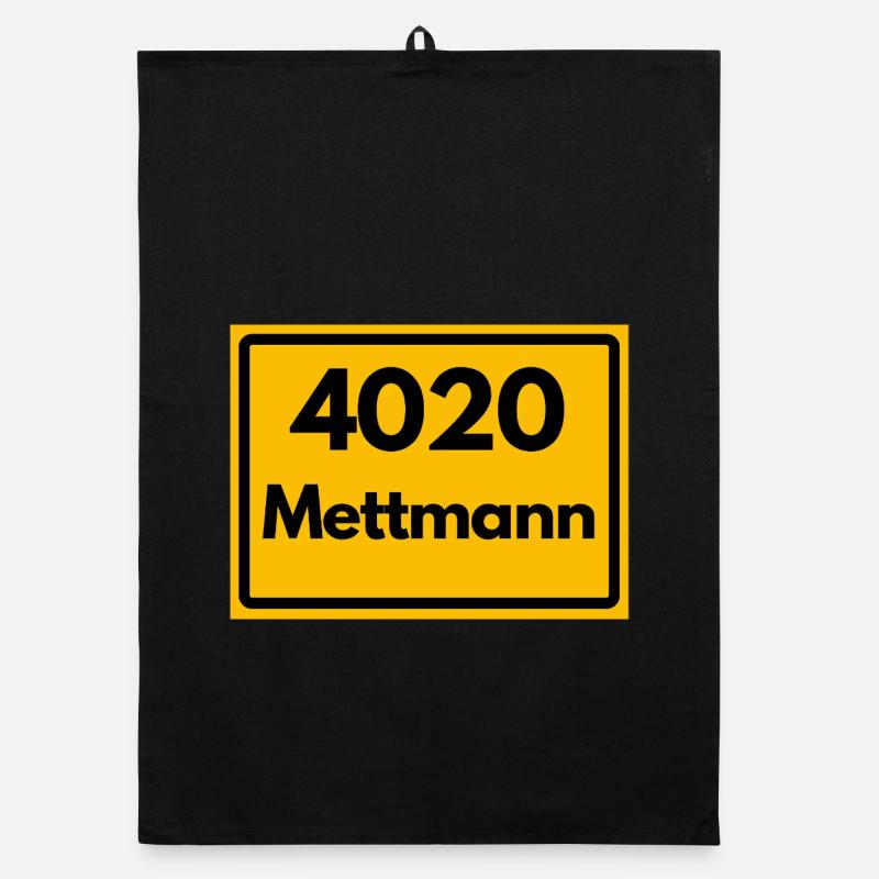 ANCIEN CODE POSTAL RETRO 4020 METTMANN Torchon bio