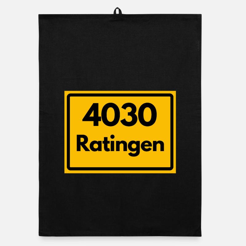 ANCIEN CODE POSTAL RÉTRO 4030 RATINGEN Torchon bio