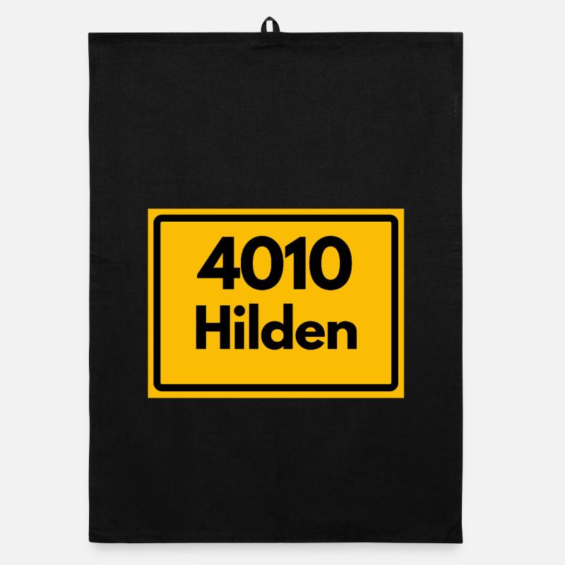 OLD POSTCODE POSTCODE RETRO 4010 HILDEN – FACHWERK Organic dish towel