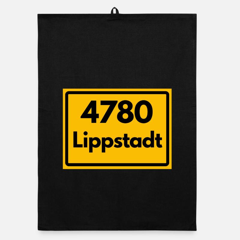 ALTE POSTLEITZAHL PLZ RETRO 4780 LIPPSTADT Organic Geschirrtuch