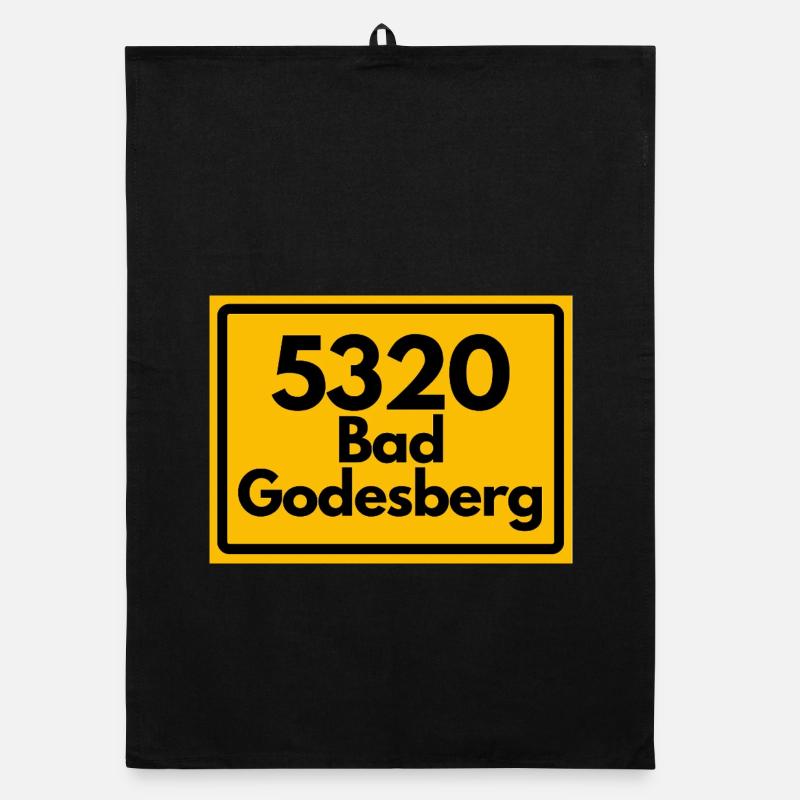 OLD POSTCODE POSTCODE RETRO 5320 Bad Godesberg NRW Organic dish towel