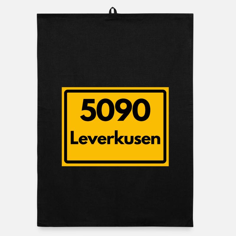 OLD POSTCODE POSTCODE RETRO 5090 LEVERKUSEN Organic dish towel