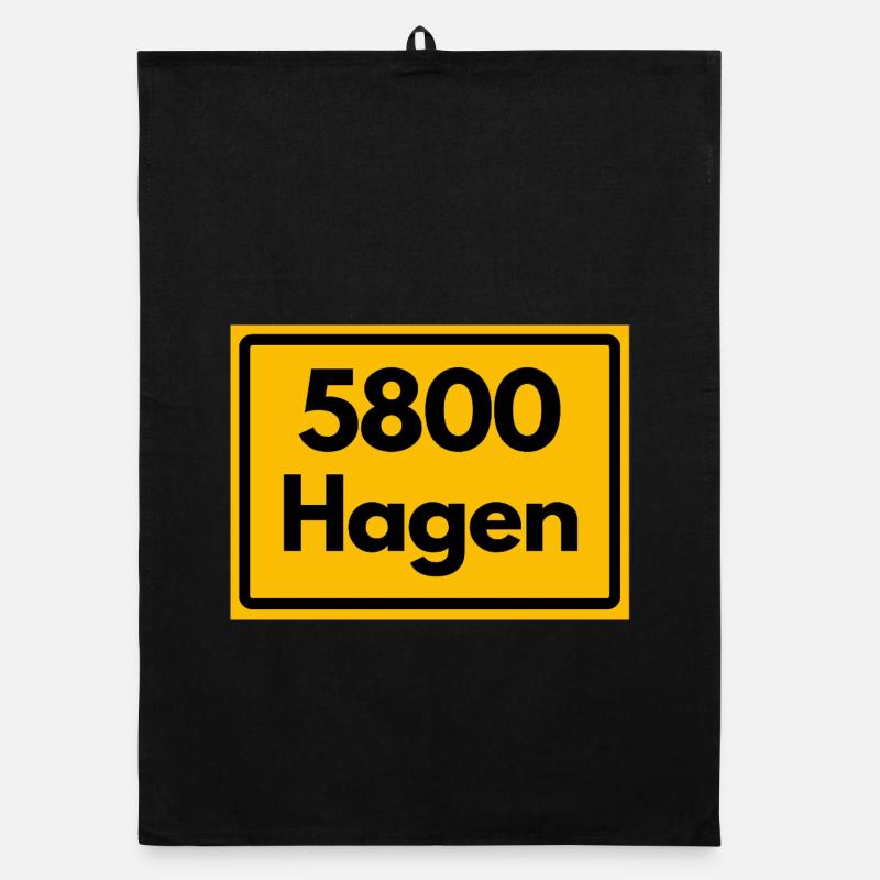 ANCIEN CODE POSTAL RETRO 5800 HAGEN Torchon bio