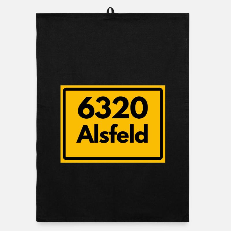 OLD POSTCODE POSTCODE RETRO 6320 ALSFELD – RATHAUS Organic dish towel