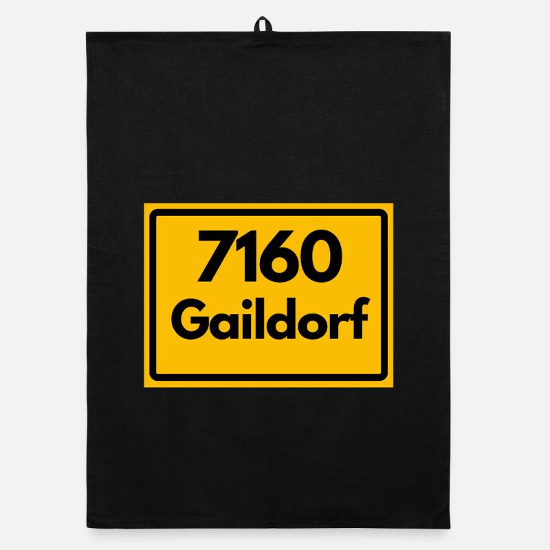 ANCIEN CODE POSTAL RETRO 7160 GAILDORF HEIMAT Torchon bio