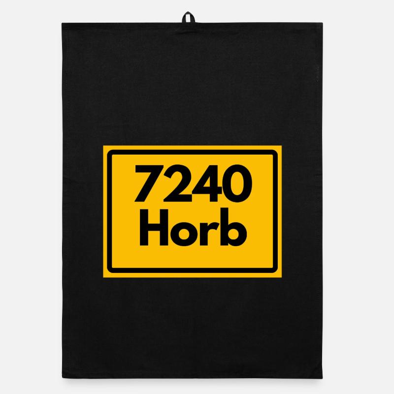 ANCIEN CODE POSTAL RETRO 7240 HORB HEIMATSTOLZ Torchon bio