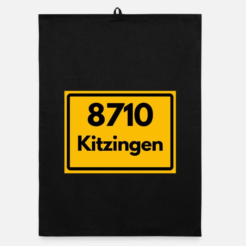 OLD POSTCODE ZIP CODE 8710 KITZINGEN HEIMATSTOLZ Organic dish towel